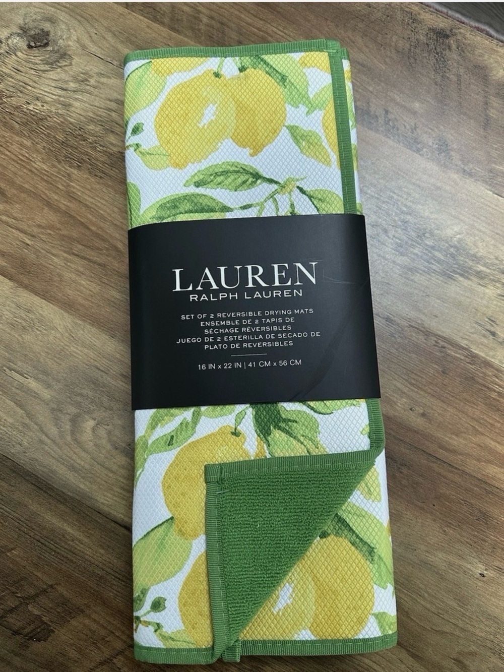 Lauren Ralph Lauren 2 Sets REVERSIBLE Drying Mats